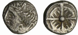 France - Aquitaine - Drachme imitation de Rhodè (240-220 av. J.-C.) France - Aquitaine - Drachme imitation de Rhodè (240-220 av. J.-C.)