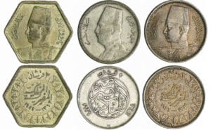 Egypte - Lot de 3 monnaies