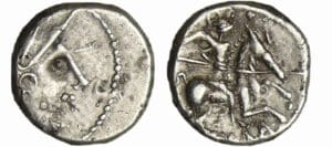 France - Narbonnaise - Denier au cavalier (vallée du Rhône) (100 av. J.-C.) France - Narbonnaise - Denier au cavalier (vallée du Rhône) (100 av. J.-C.)