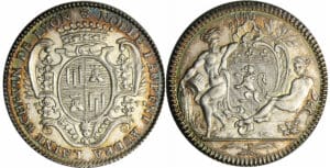 France - Jeton argent - Échevin de Lyon - Laurent AUDRA 1771 France - Jeton argent - Échevin de Lyon - Laurent AUDRA 1771