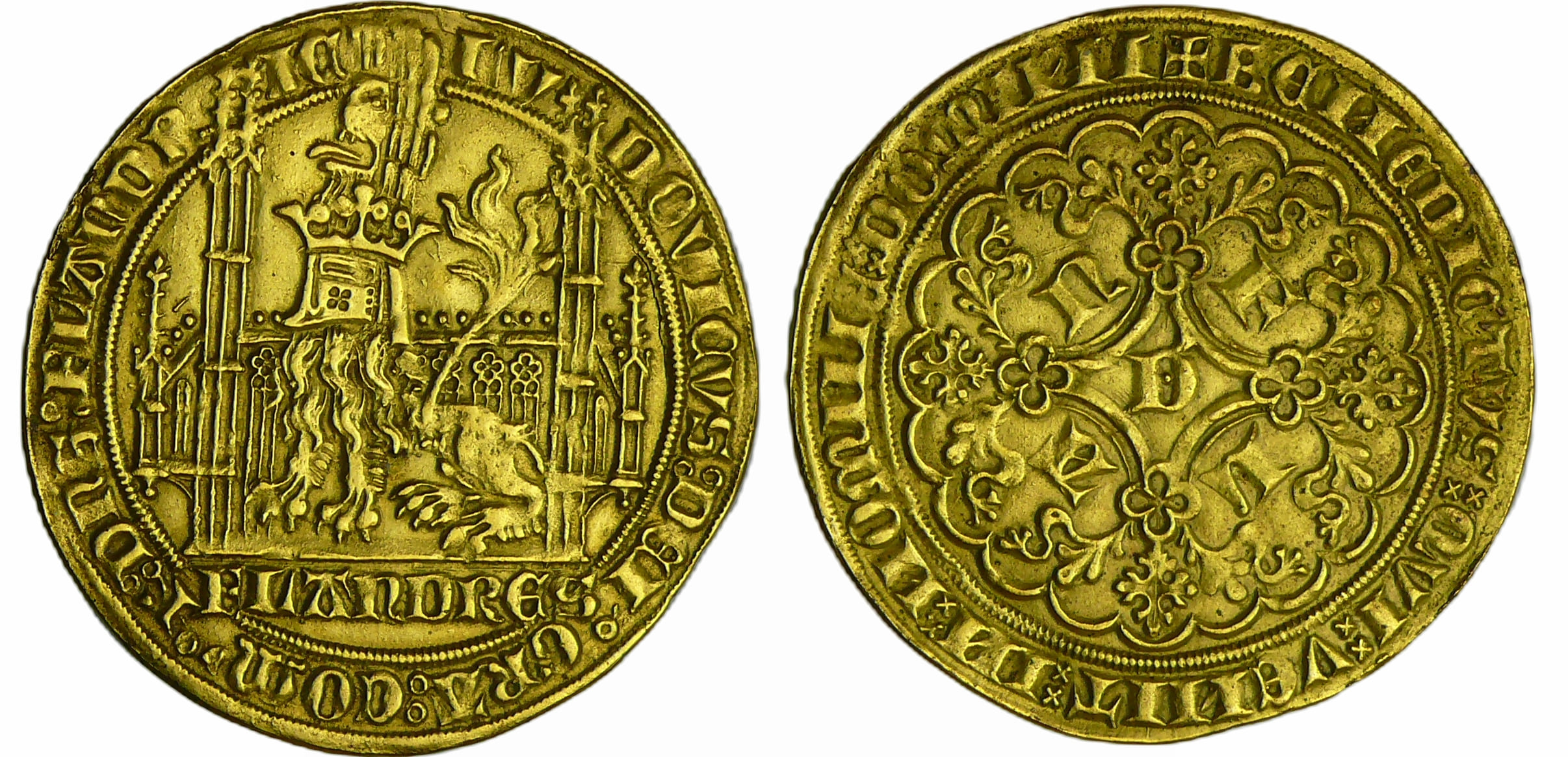 France - Flandre - Louis II de Male - Lion heaumé (Gand), Copie 19/20ème France - Flandre - Louis II de Male - Lion heaumé (Gand), Copie 19/20ème