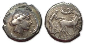 SICILE - Syracuse Tétradrachme (474-450 av. J.-C)