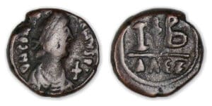 Justin II - 12 Noummia (565-678, Alexandrie)