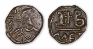 Justin II - 12 Noummia (565-678, Alexandrie) Frappe barbare
