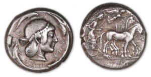 SICILE - Syracuse Tétradrachme (485-478 av. J.-C)