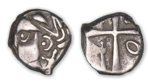 TECTOSAGES - Drachme à la tête cubiste (121-52 av. J.-C.).