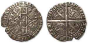 Hainaut - Marguerite II d'Avesnes Grandes Plaque d'argent