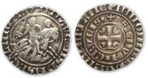 Hainaut - Seignerie de Beaumont - Baudouin d'Avesnes Petit gros d'argent
