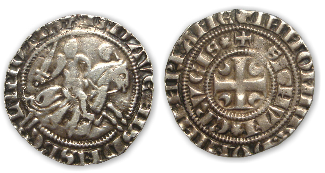 Hainaut - Seignerie de Beaumont - Baudouin d'Avesnes Petit gros d'argent Hainaut - Seignerie de Beaumont - Baudouin d'Avesnes Petit gros d'argent