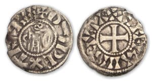 Orléanais - Evêché d'Orléans Arnoul II denier