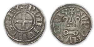 Philippe IV - Denier tournois à l'O rond