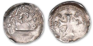 Lorraine - Eêché de Metz - Jean Ier d'Apremont (61ème Evêque) - Denier Lorraine - Eêché de Metz - Jean Ier d'Apremont (61ème Evêque) - Denier