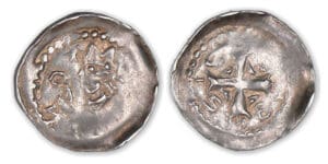 Lorraine - Evêché de Metz - Jean Ier d'Apremont (61ème Evêque) - Denier Lorraine - Evêché de Metz - Jean Ier d'Apremont (61ème Evêque) - Denier