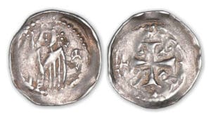 Lorraine - Evêché de Metz - Jean Ier d'Apremont (61ème Evêque) - Denier Lorraine - Evêché de Metz - Jean Ier d'Apremont (61ème Evêque) - Denier