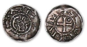 Charles II Le Chauve - Obole (Saint-Denis). Charles II Le Chauve - Obole (Saint-Denis).