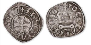 ACHAÏE - Philippe de Savoie - Denier tournois (Corinthe)
