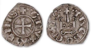 ATHENES - Guillaume de la Roche - Denier tournois