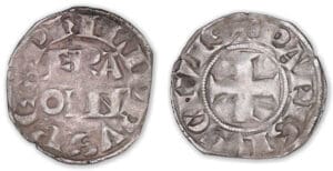 Philippe IV - Denier Parisis à l'O rond