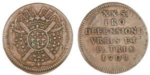 Siège de Lille - 20 sols Boufflers 1708 Siège de Lille - 20 sols Boufflers 1708