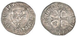 Charles VI - Blanc guénar (Rouen)