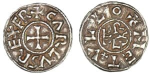 Charles II Le Chauve - Denier (Melle) Charles II Le Chauve - Denier (Melle)