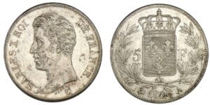 5 francs Charles X - 1er type 1826 A (Paris) 5 francs Charles X - 1er type 1826 A (Paris)