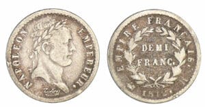 1/2 franc Napoléon revers Empire 1812 K (Bordeaux) 1/2 franc Napoléon revers Empire 1812 K (Bordeaux)