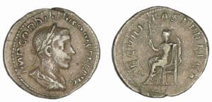 Gordien III - Denier (241/2, Rome) La Sécurité Gordien III - Denier (241/2, Rome) La Sécurité
