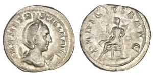 Etruscille - Antoninien (250-251, Rome) La Pudeur