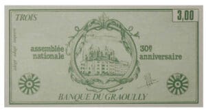 Metz - Banque du Graoully - 3 francs -1980