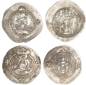 Sassanide - Lot de 2 drachmes
