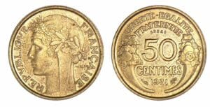 50 centimes Morlon Bronze 1931 - Essai 50 centimes Morlon Bronze 1931 - Essai