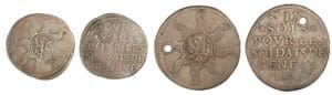 Suisse - Genéve - Lot de sols pour les soldats de Genéve 1591 Suisse - Genéve - Lot de sols pour les soldats de Genéve 1591