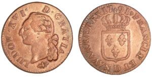 Louis XVI - Sol 1791 D (Lyon) Louis XVI - Sol 1791 D (Lyon)