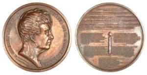 Médaille de Rouget de L'Isle avec les paroles de la Marseillaise Médaille de Rouget de L'Isle avec les paroles de la Marseillaise