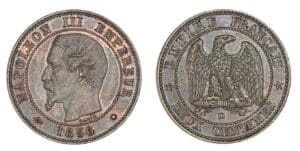 2 centimes Napoléon tête nue 1856 BB (Strasbourg) 2 centimes Napoléon tête nue 1856 BB (Strasbourg)