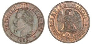 2 centimes Napoléon tête laurée 1862 K (Bordeaux) 2 centimes Napoléon tête laurée 1862 K (Bordeaux)
