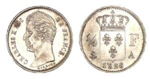 1/4 franc Charles X 1828 A (Paris) 1/4 franc Charles X 1828 A (Paris)