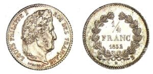 1/4 franc Louis-Philippe I 1832 B (Rouen) 1/4 franc Louis-Philippe I 1832 B (Rouen)