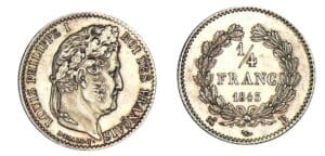 1/4 franc Louis-Philippe I 1843 B (Rouen) 1/4 franc Louis-Philippe I 1843 B (Rouen)