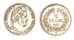 1/4 franc Louis-Philippe I 1837 W (Lille) 1/4 franc Louis-Philippe I 1837 W (Lille)