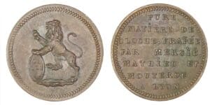 Médaille frappée par Mercié Mathieu et Mouterde