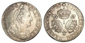 Louis XIV - Ecu aux trois couronnes 1710 I (Limoges) Louis XIV - Ecu aux trois couronnes 1710 I (Limoges)