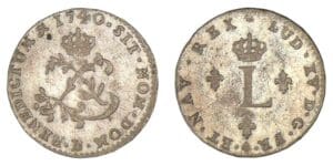 Louis XV - Double sol 1740 B (Rouen)