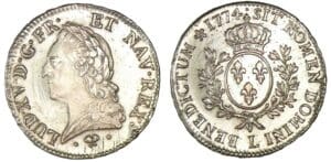Louis XV - Ecu à la vieille tête 1774 L (Bayonne)