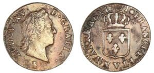 Louis XV - Sol à la vieille tête 1771 V (Troyes)