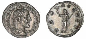 Maximin 1er - Denier (225/6, Rome) La Paix Maximin 1er - Denier (225/6, Rome) La Paix