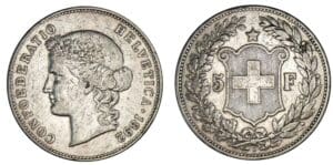Suisse - 5 francs 1895 B (Berne) Suisse - 5 francs 1895 B (Berne)