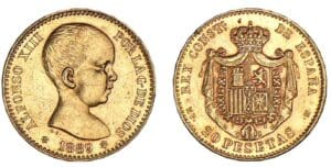 Espagne - Alfonso XIII - 20 pesetas 1889 (Madrid) Espagne - Alfonso XIII - 20 pesetas 1889 (Madrid)