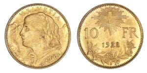 Suisse - 10 francs 1922 Suisse - 10 francs 1922